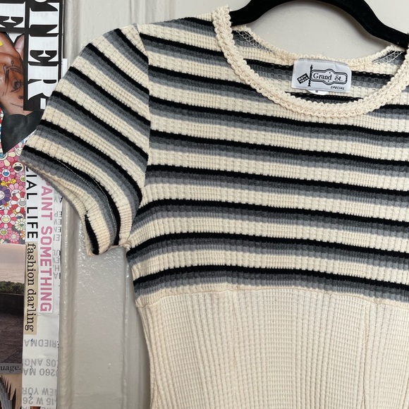 VINTAGE GRAND ST. summer dress, size: M, fits like a Small, 100% cotton - Picture 5 of 9